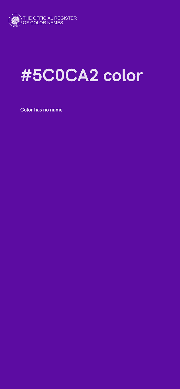 #5C0CA2 color image