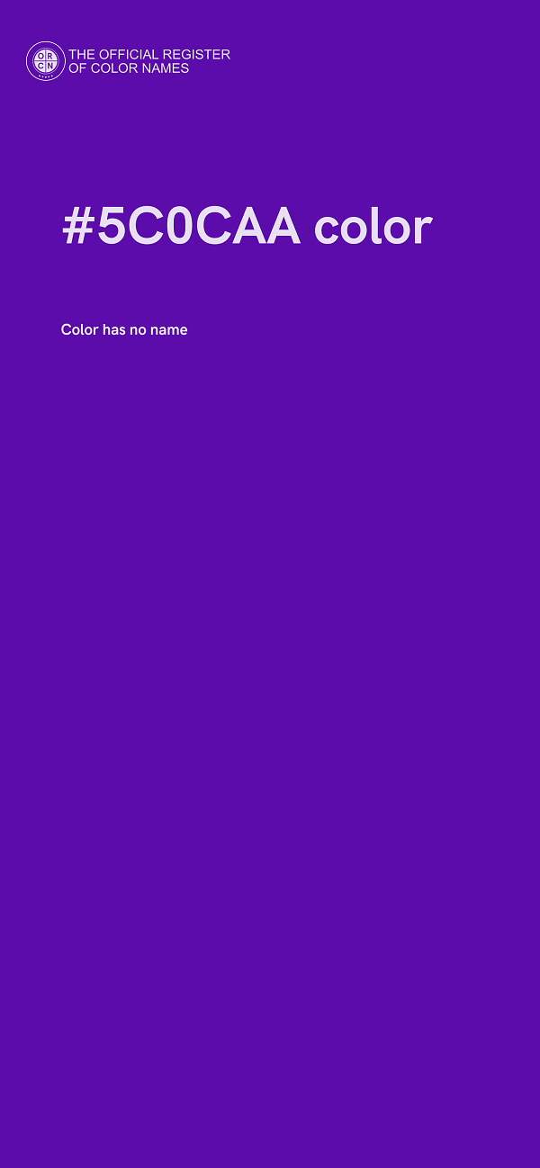 #5C0CAA color image