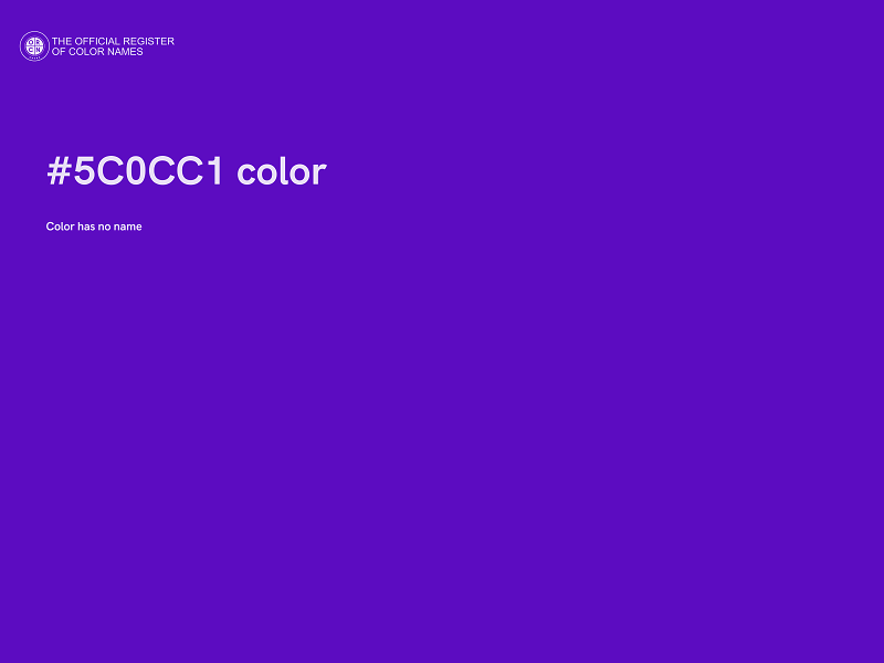 #5C0CC1 color image