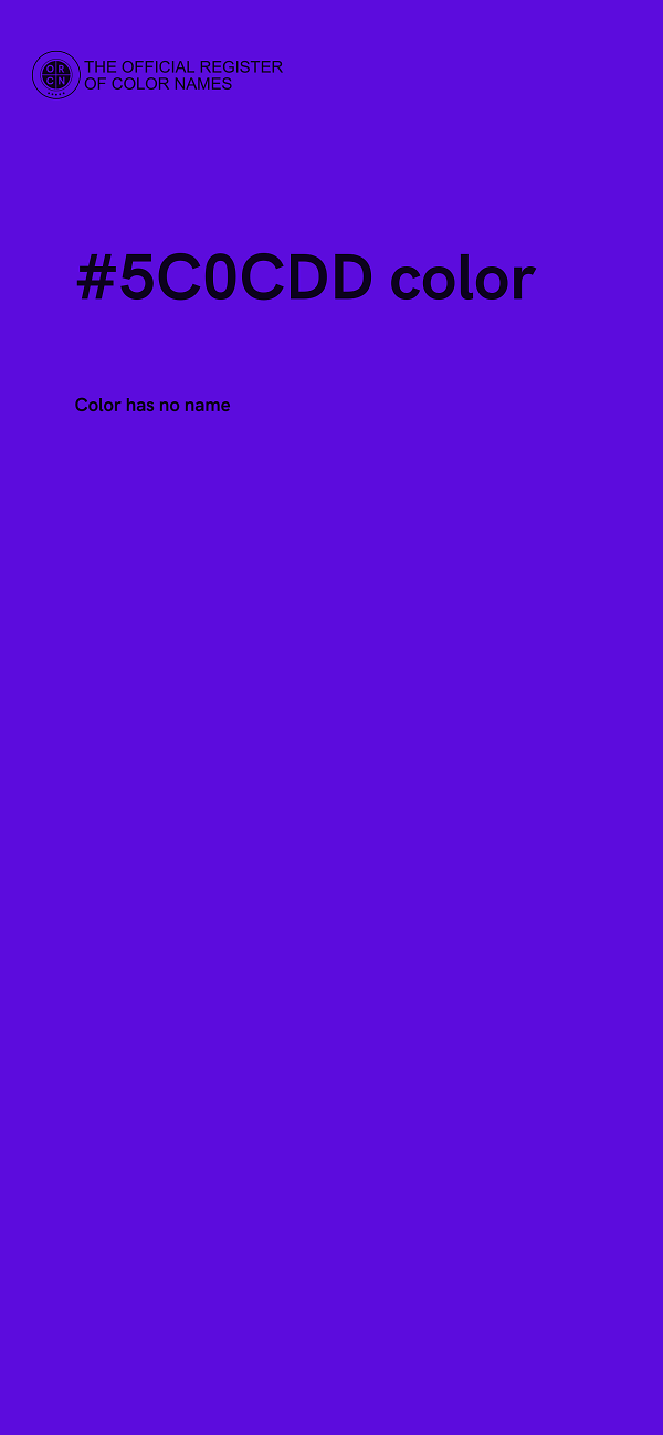 #5C0CDD color image