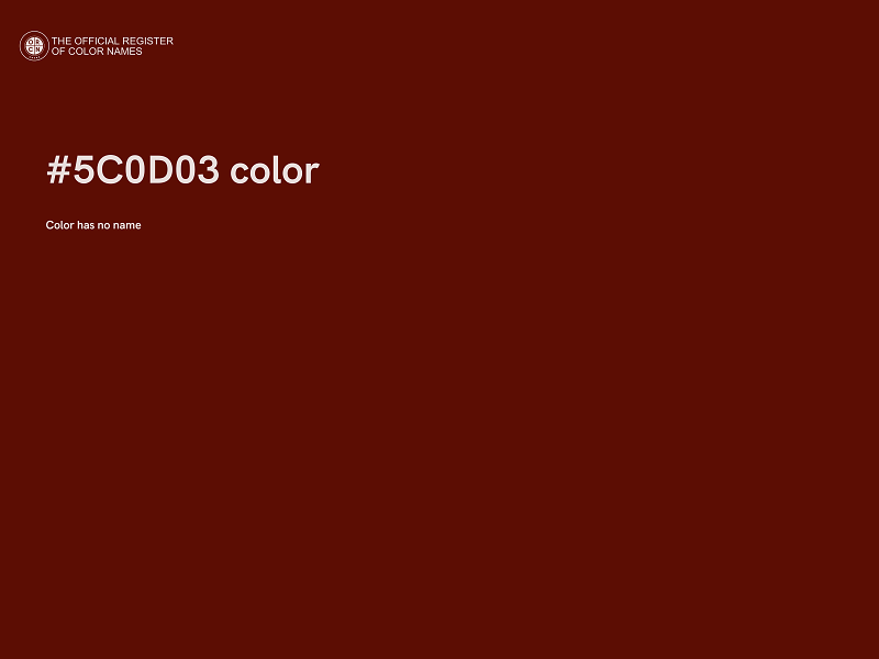 #5C0D03 color image