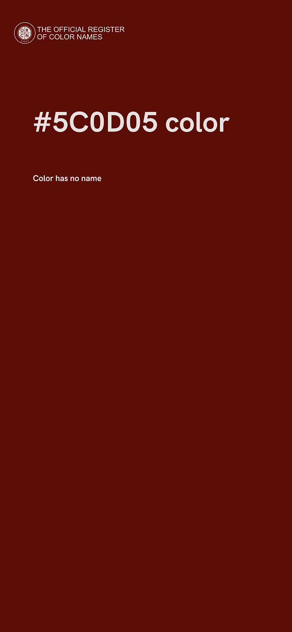 #5C0D05 color image