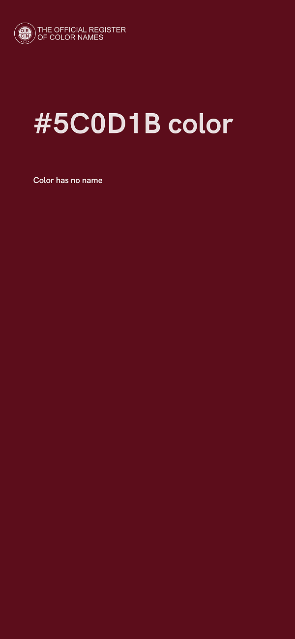 #5C0D1B color image