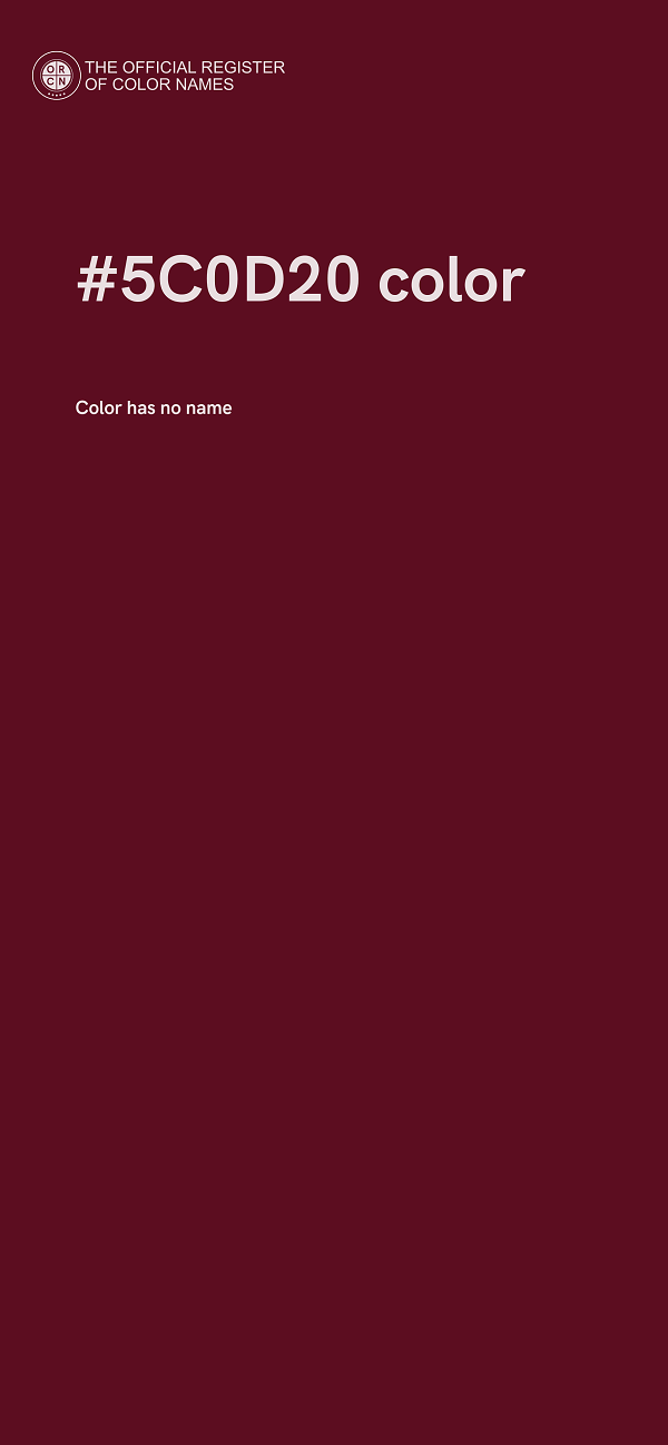 #5C0D20 color image