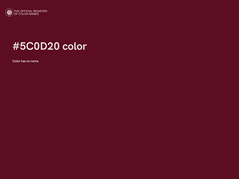 #5C0D20 color image