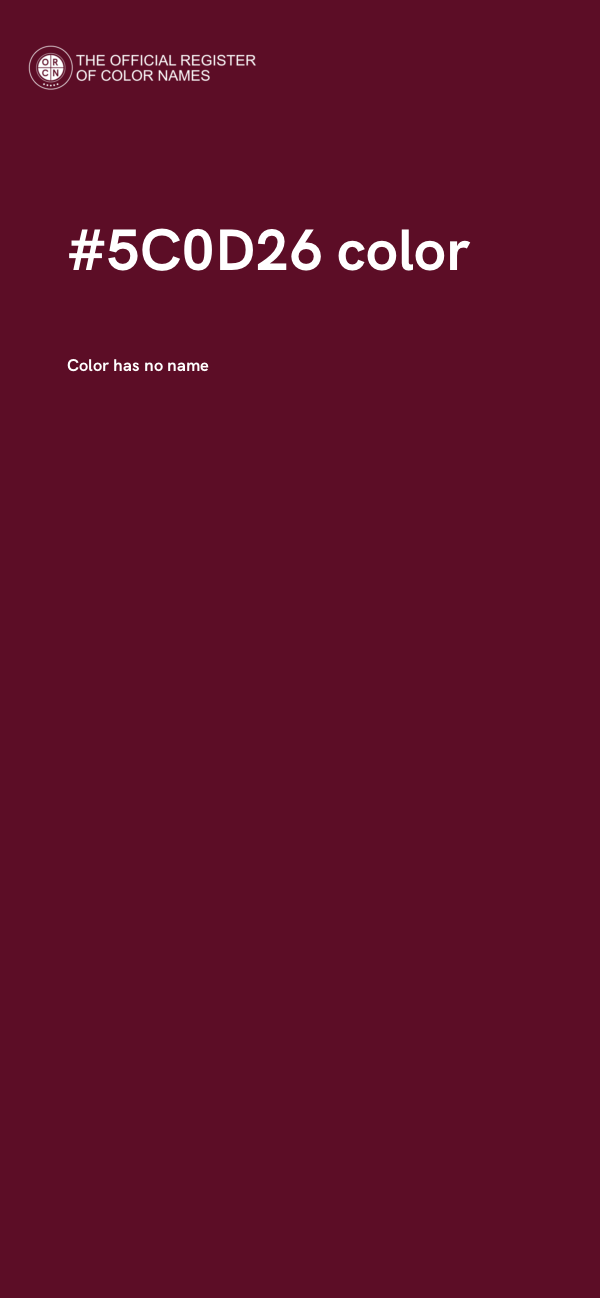 #5C0D26 color image