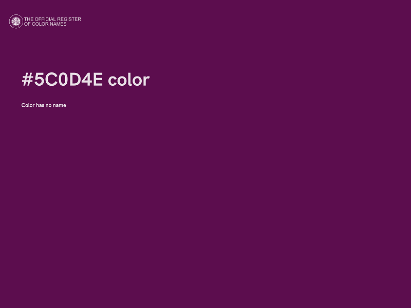 #5C0D4E color image