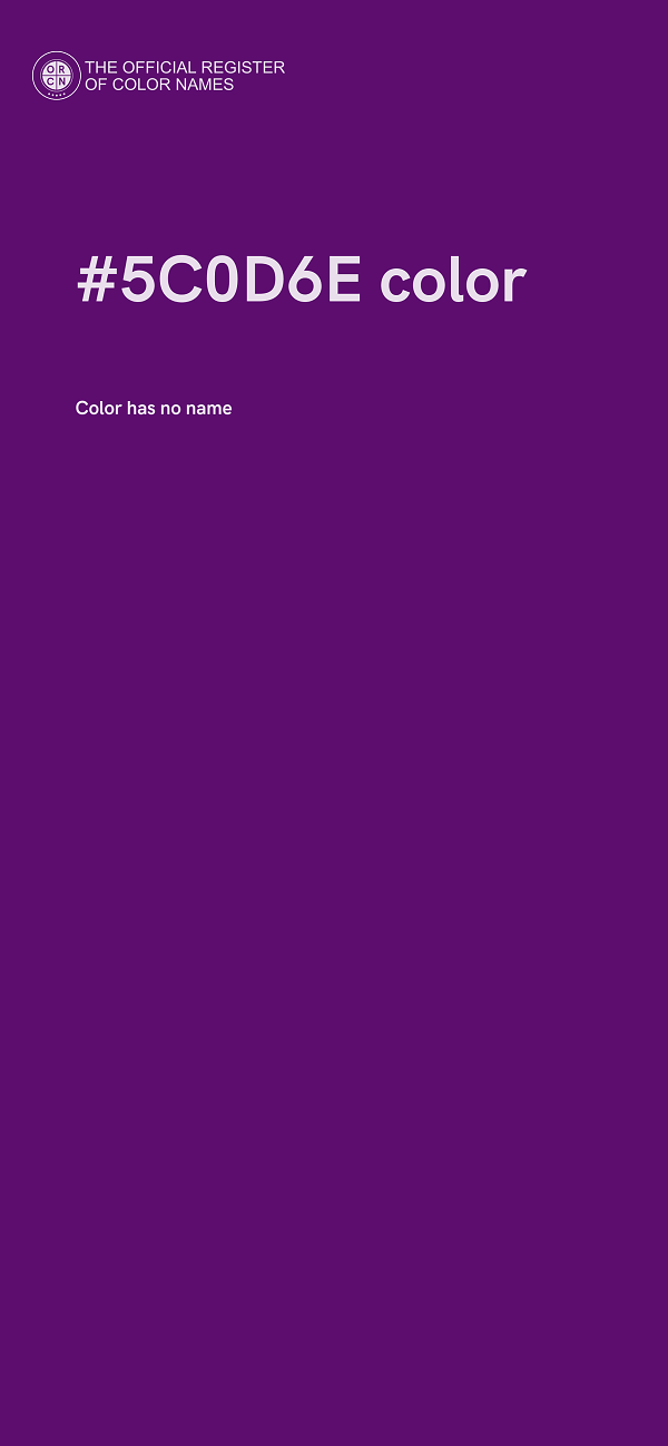 #5C0D6E color image