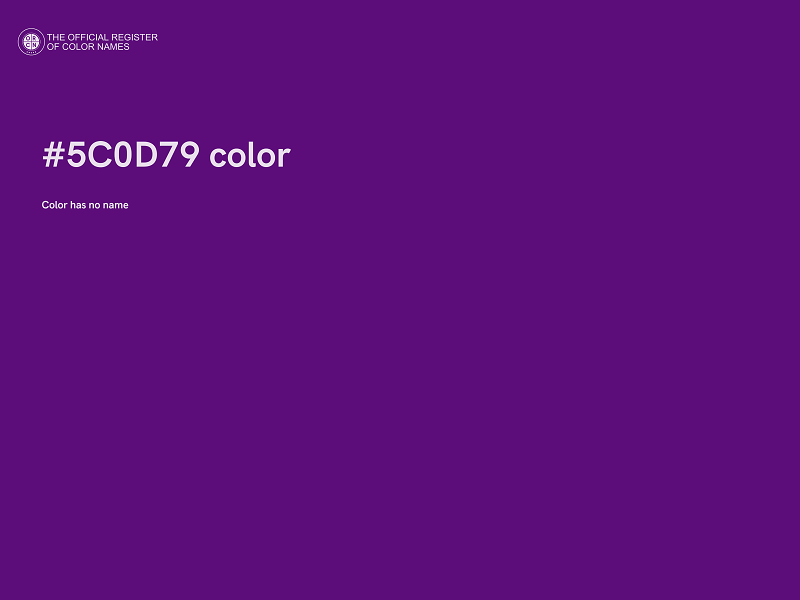 #5C0D79 color image