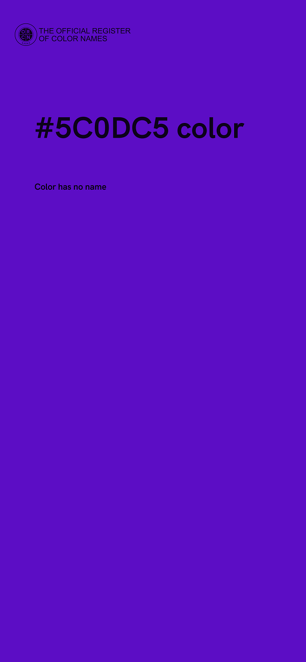#5C0DC5 color image