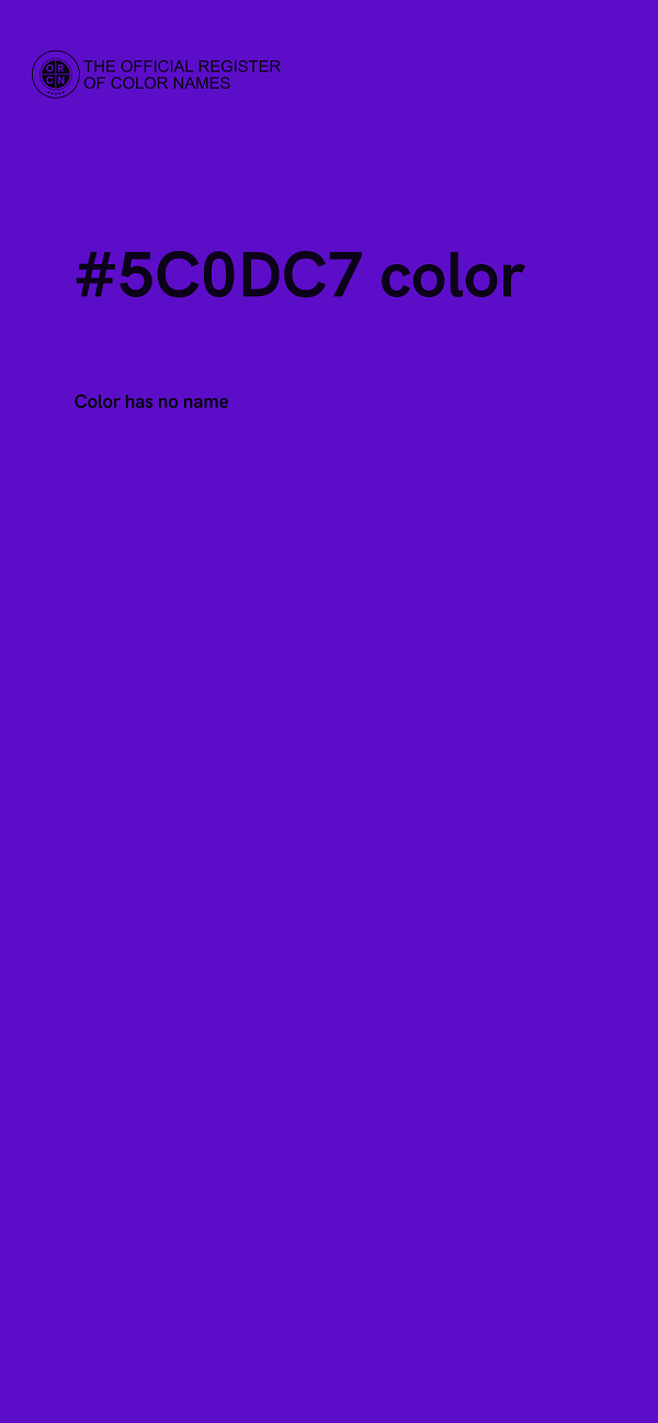 #5C0DC7 color image