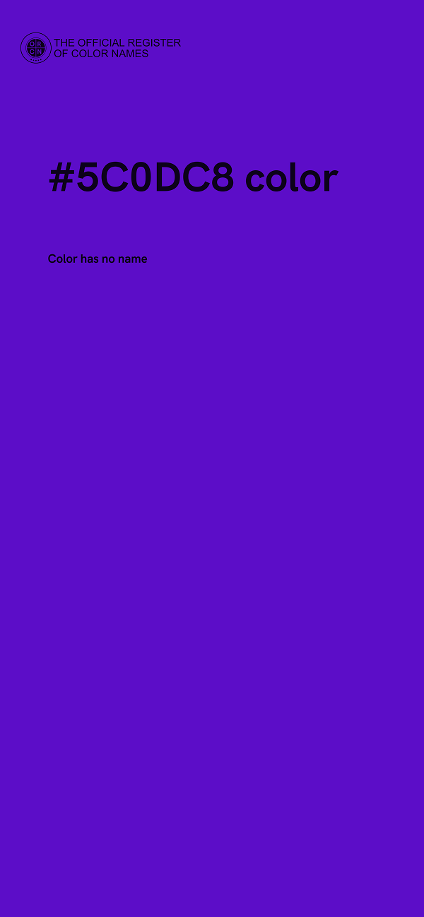#5C0DC8 color image