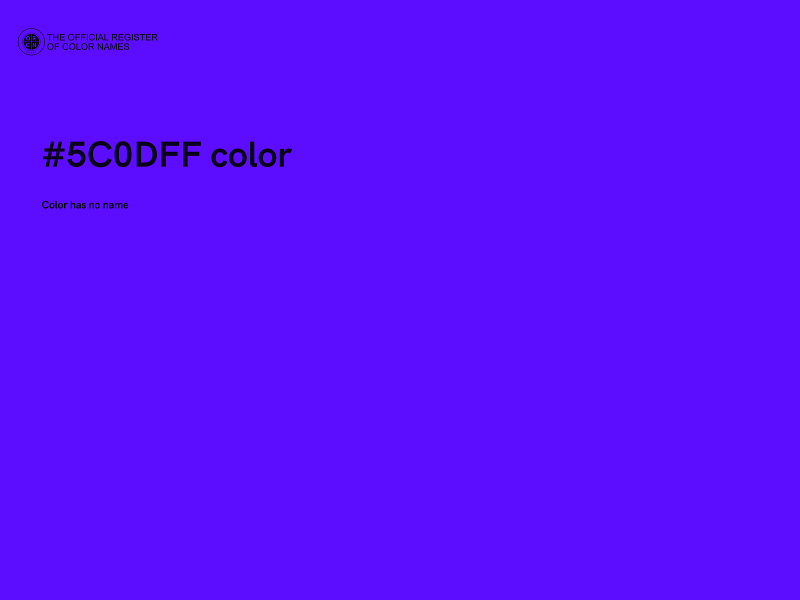 #5C0DFF color image