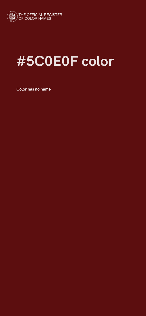 #5C0E0F color image