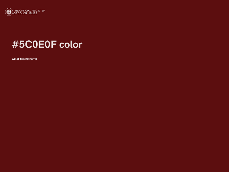 #5C0E0F color image