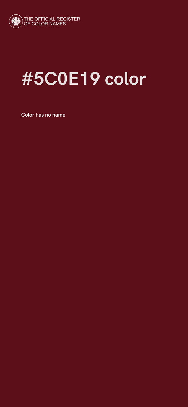 #5C0E19 color image