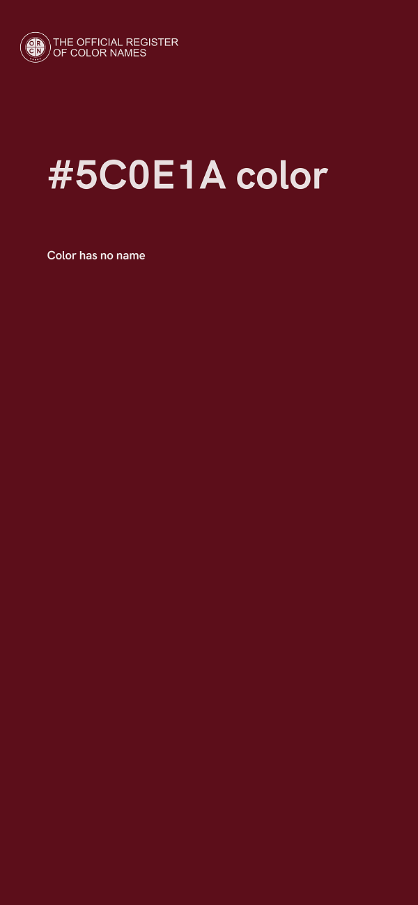#5C0E1A color image