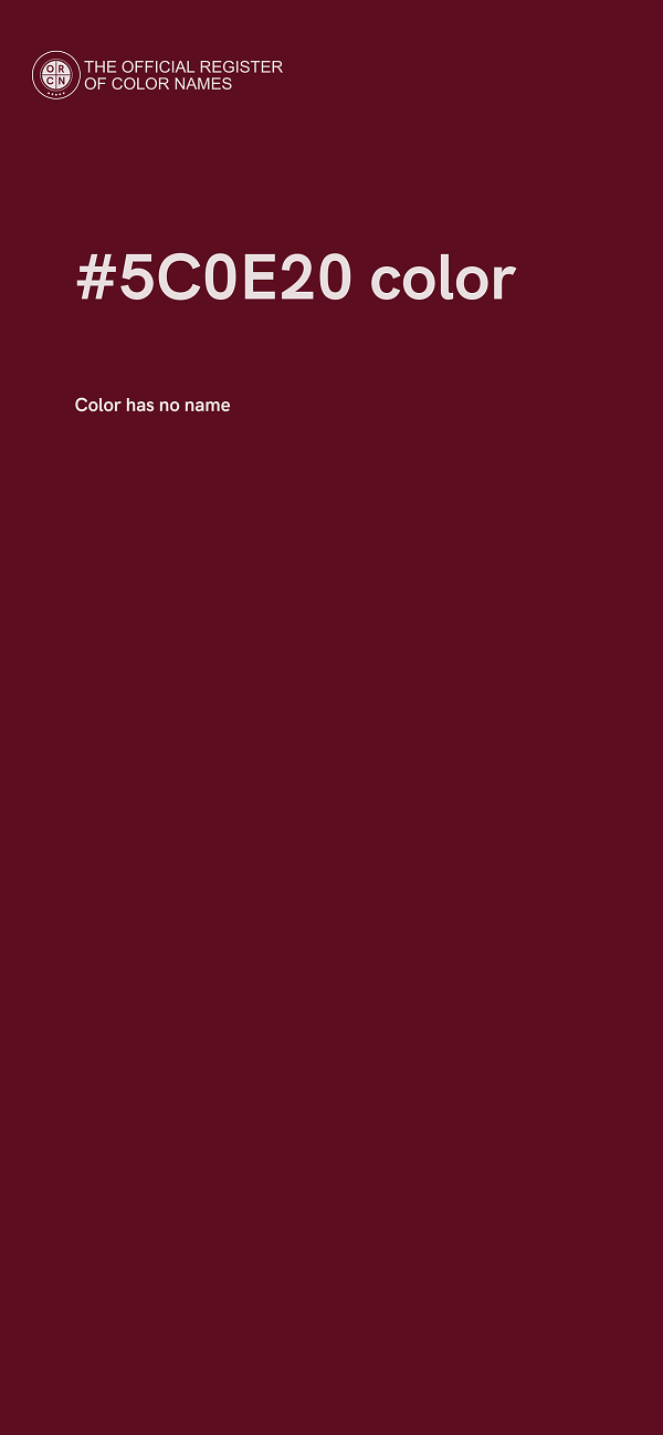 #5C0E20 color image