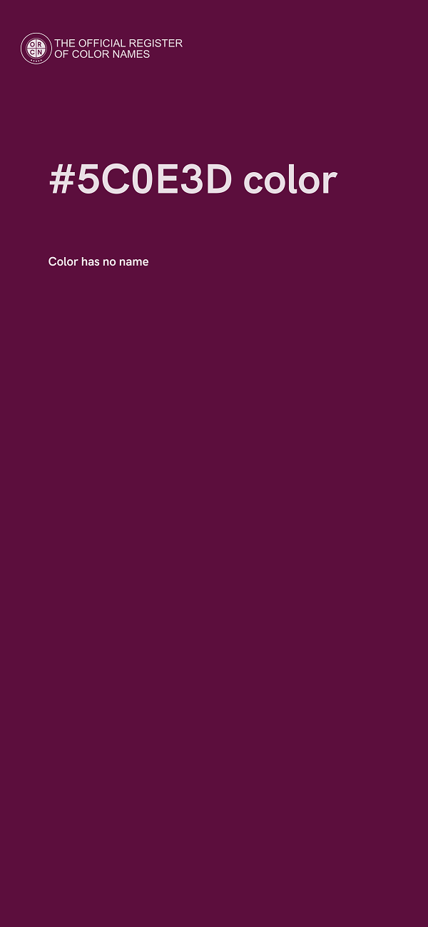 #5C0E3D color image
