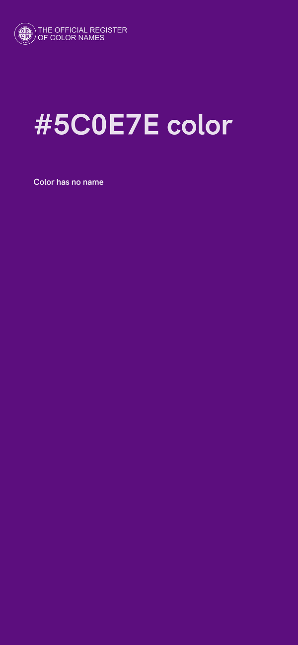#5C0E7E color image