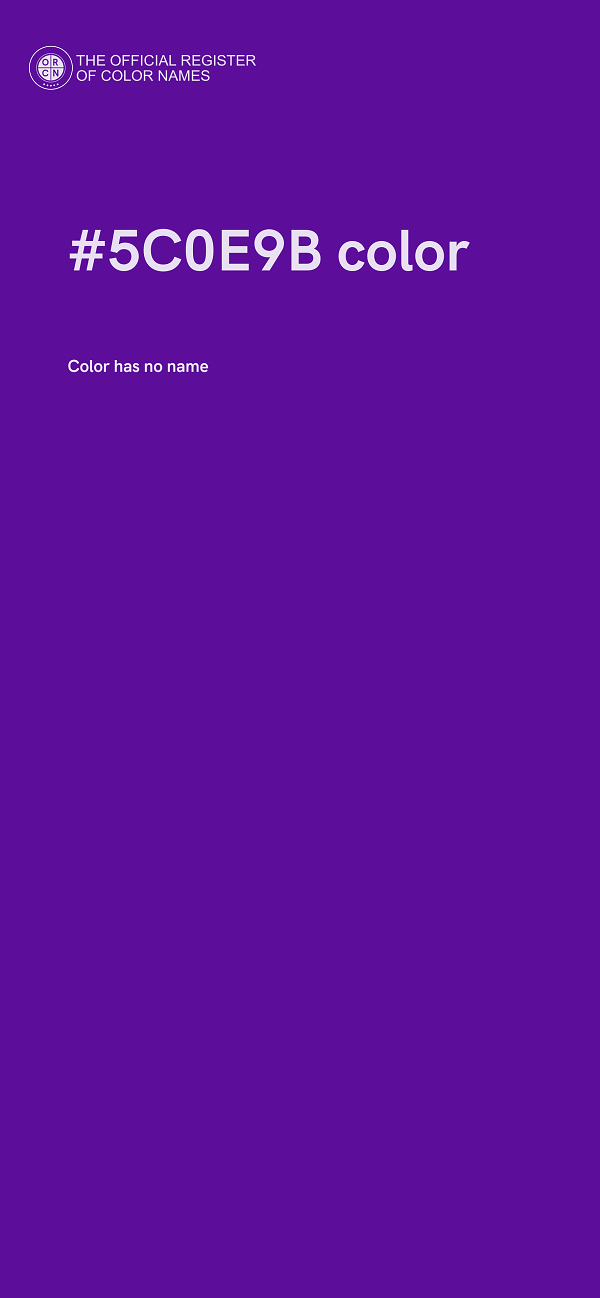 #5C0E9B color image