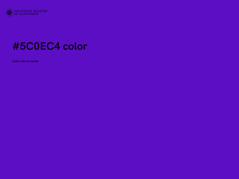 #5C0EC4 color image