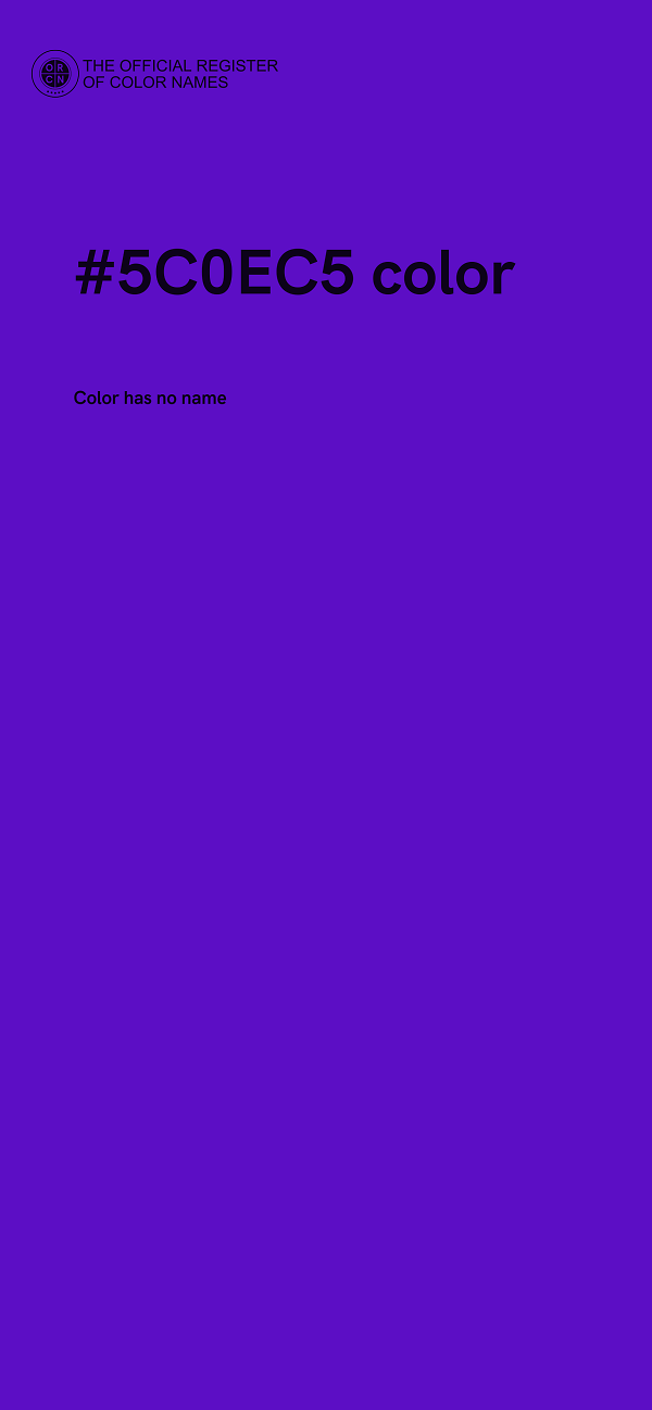 #5C0EC5 color image