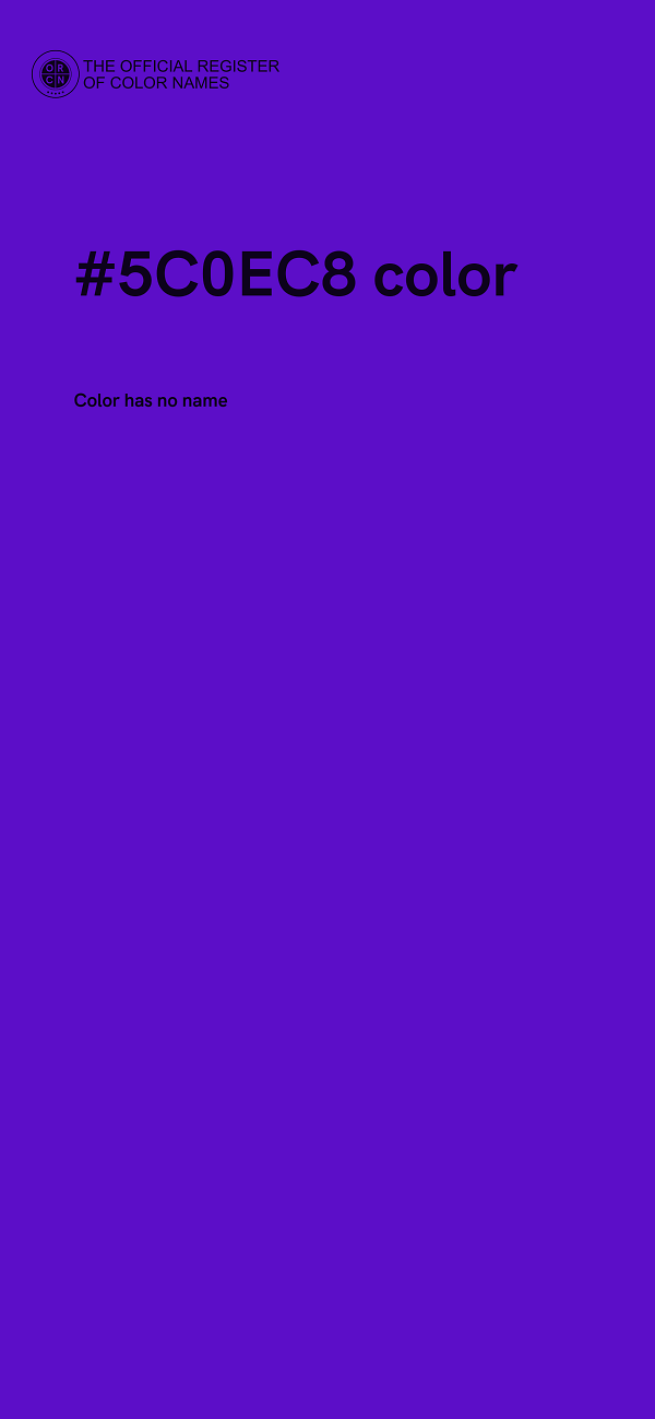 #5C0EC8 color image