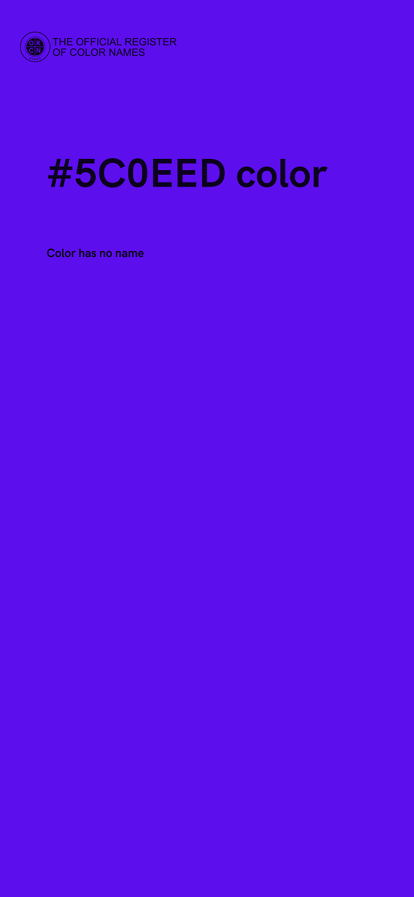 #5C0EED color image