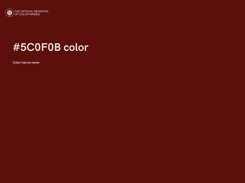 #5C0F0B color image