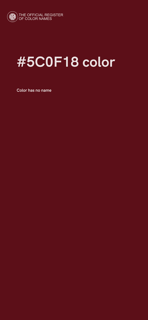 #5C0F18 color image