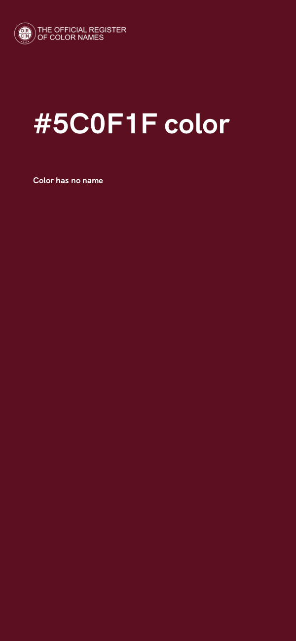 #5C0F1F color image