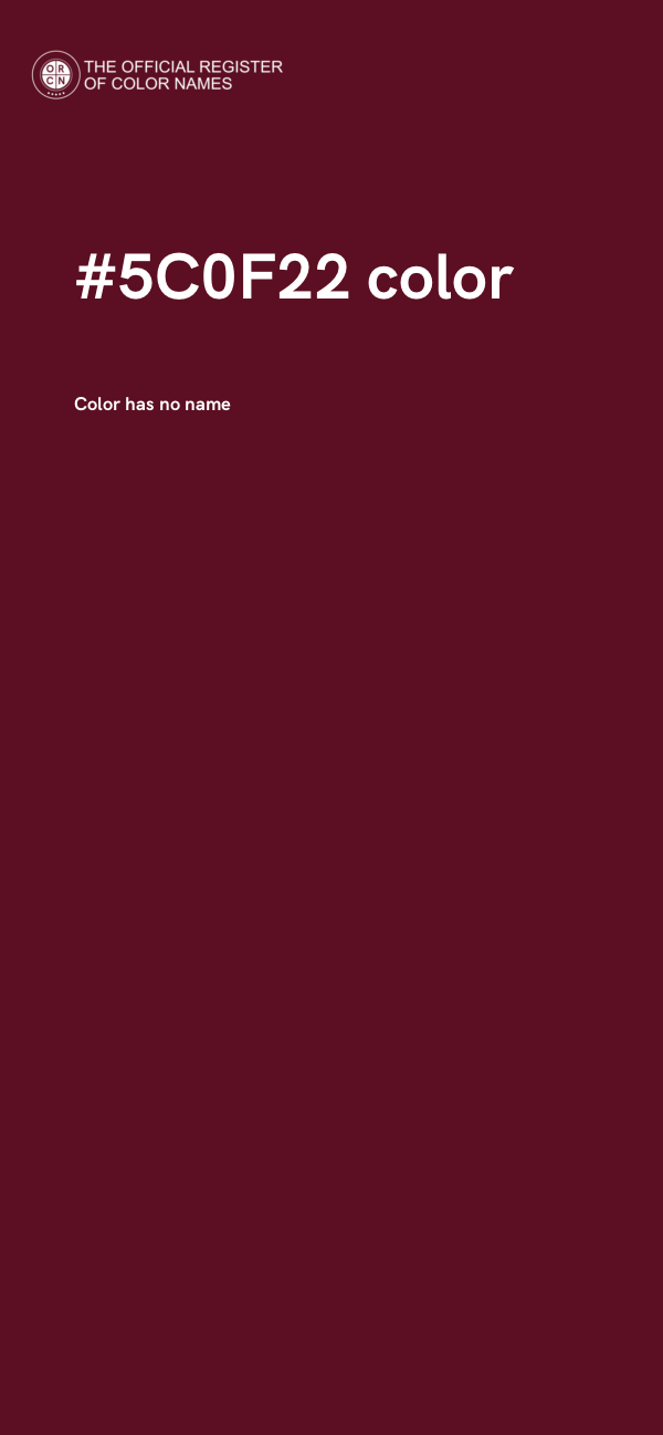 #5C0F22 color image