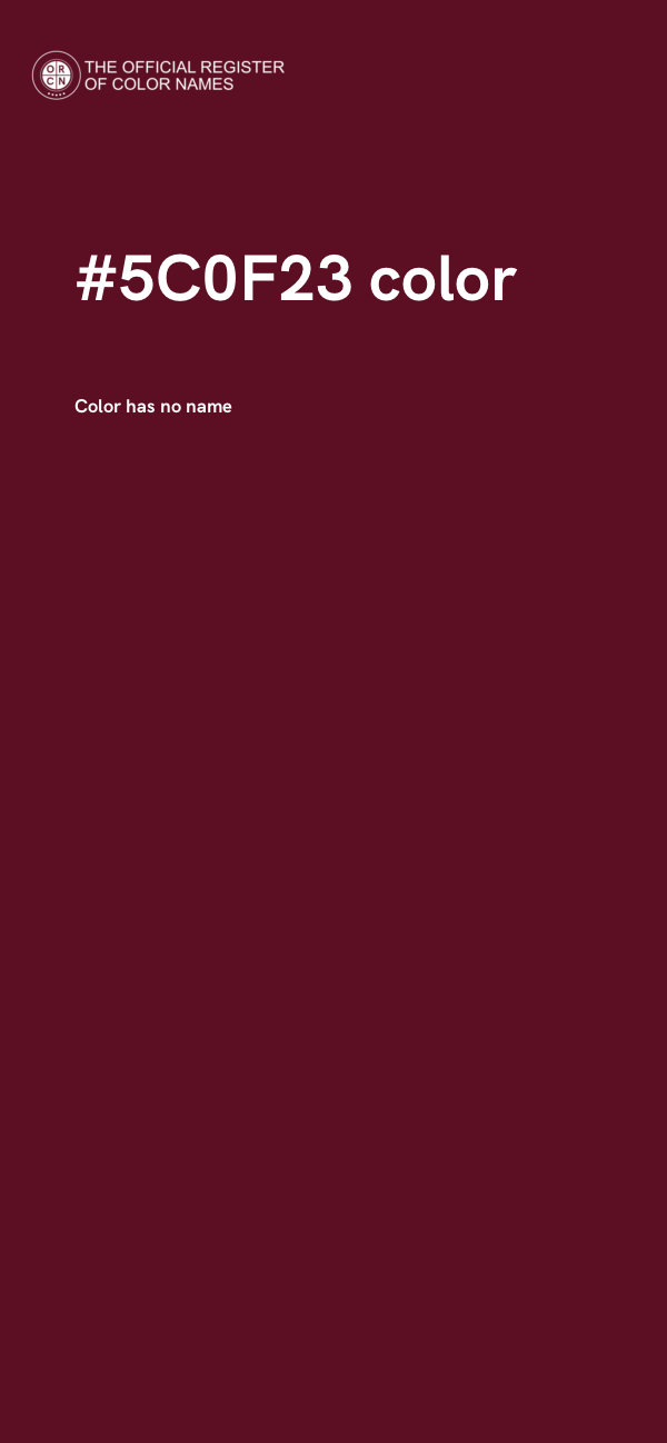 #5C0F23 color image
