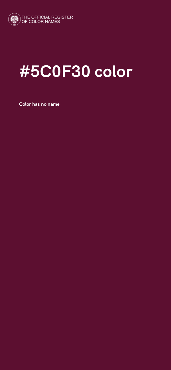 #5C0F30 color image