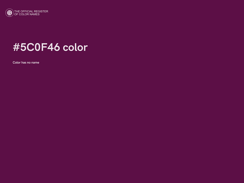 #5C0F46 color image