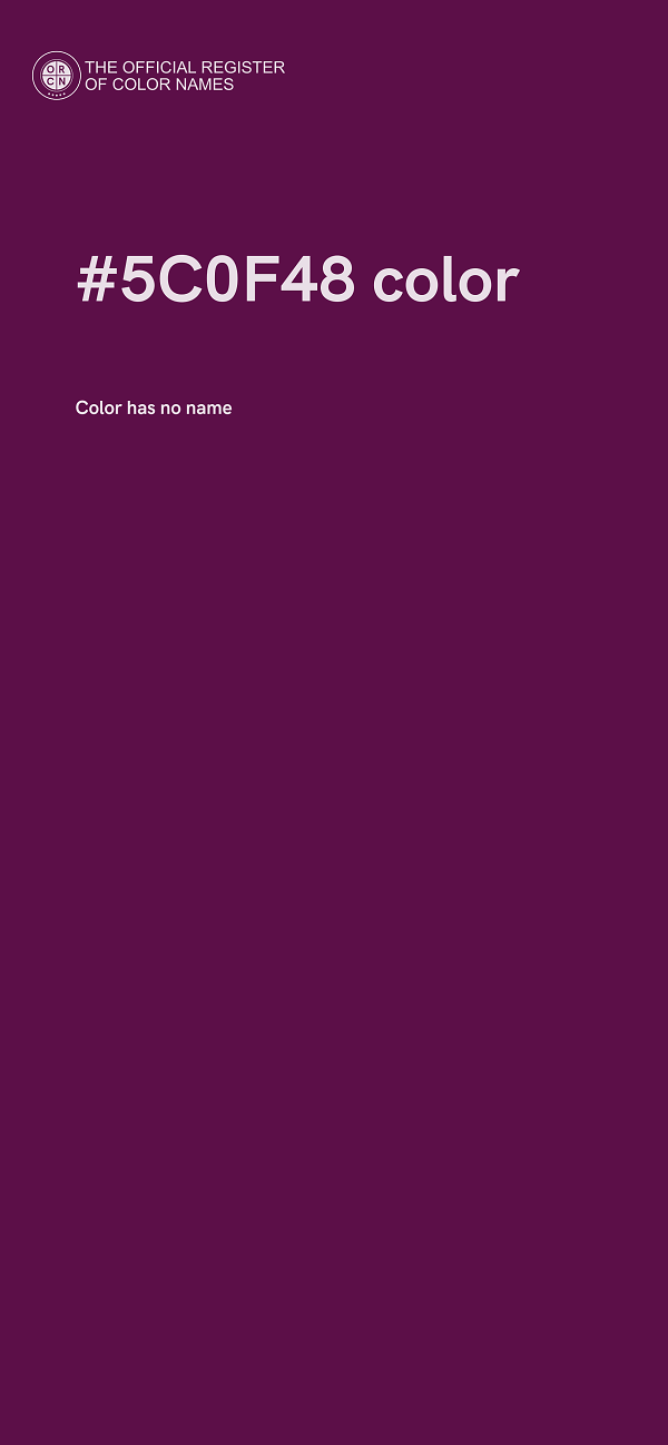 #5C0F48 color image