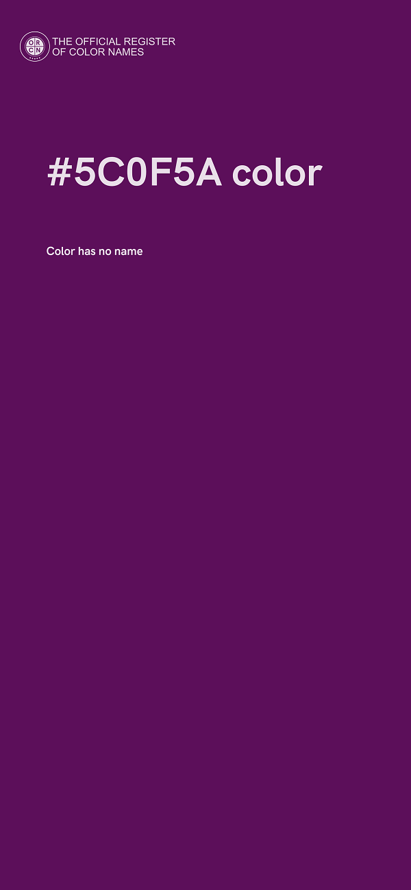 #5C0F5A color image