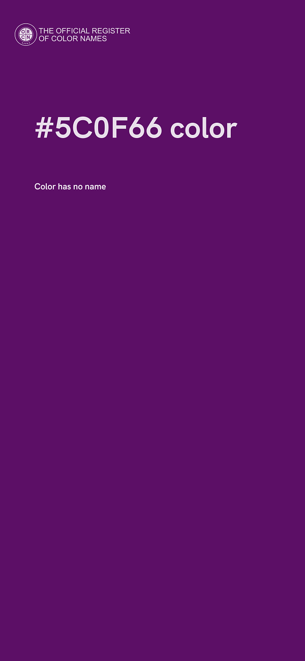#5C0F66 color image