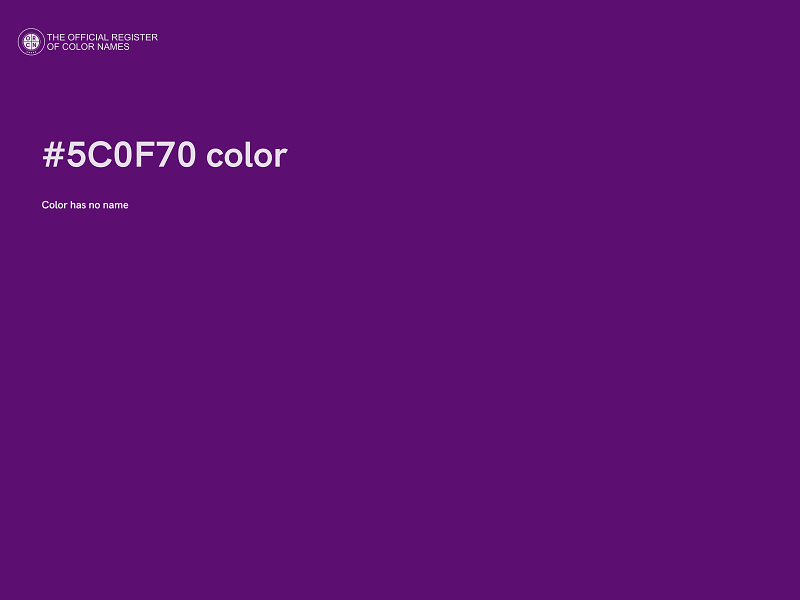 #5C0F70 color image