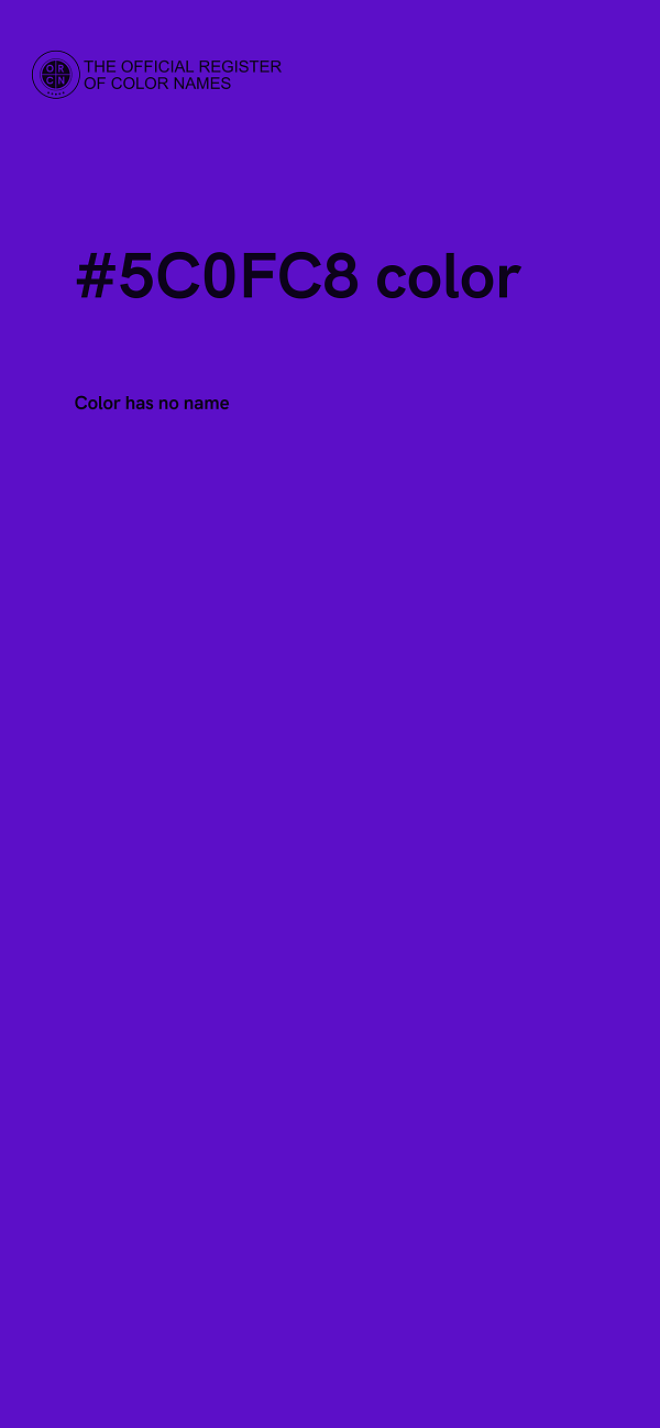 #5C0FC8 color image