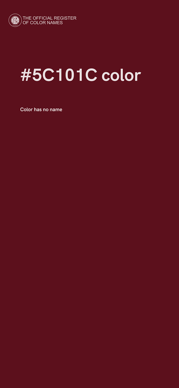 #5C101C color image