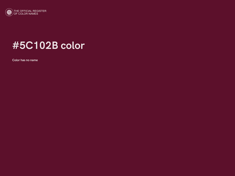 #5C102B color image