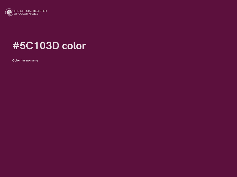 #5C103D color image