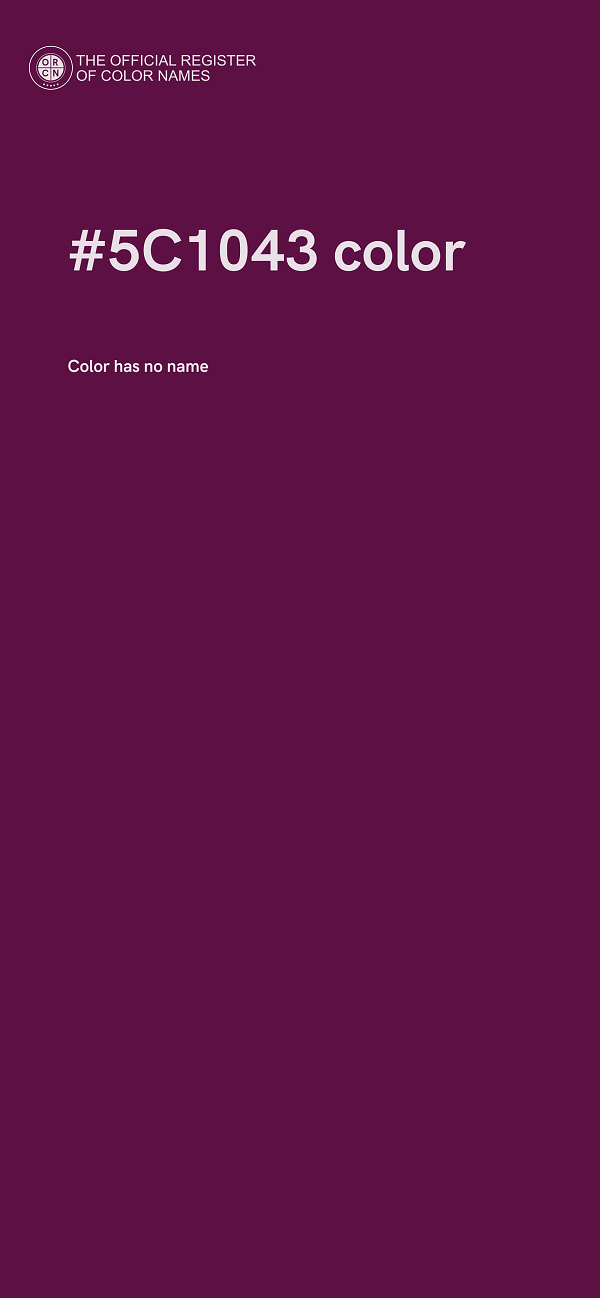 #5C1043 color image