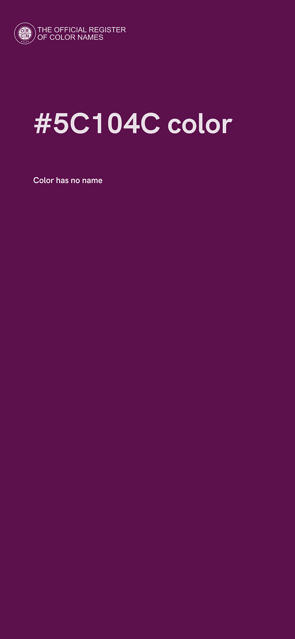 #5C104C color image