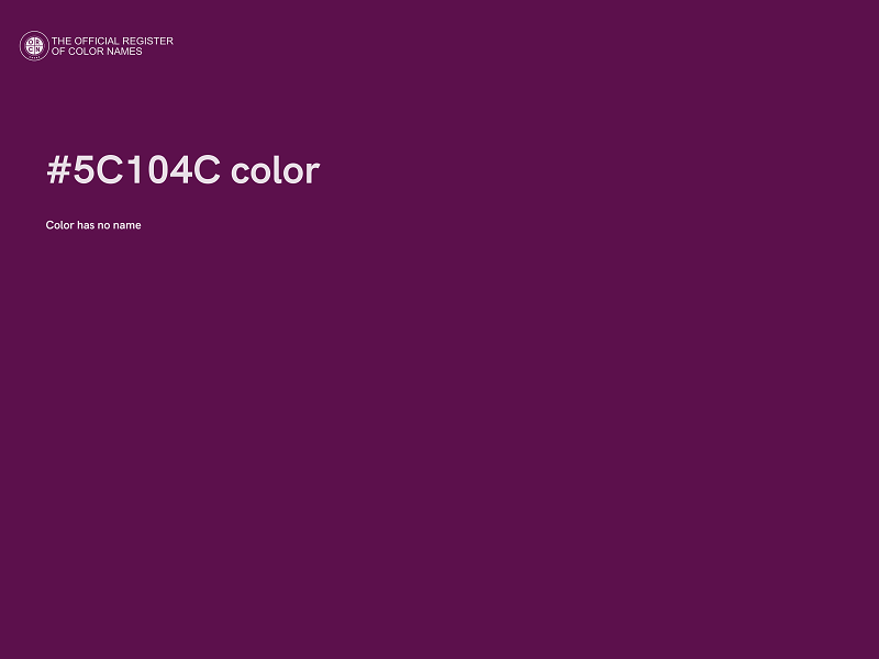 #5C104C color image
