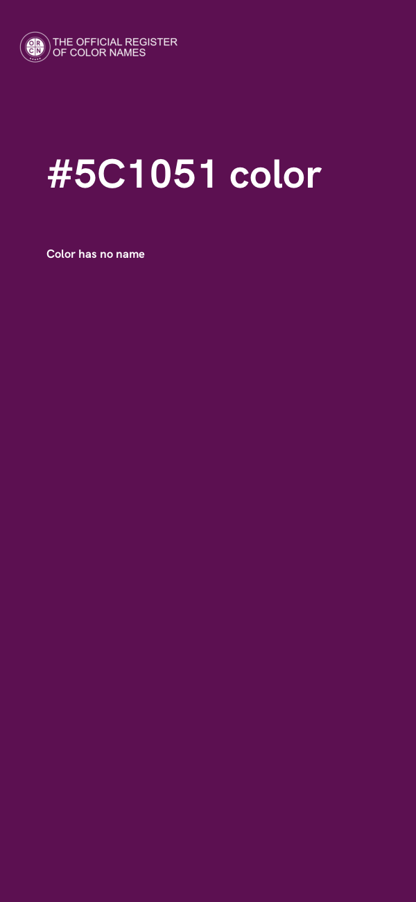 #5C1051 color image