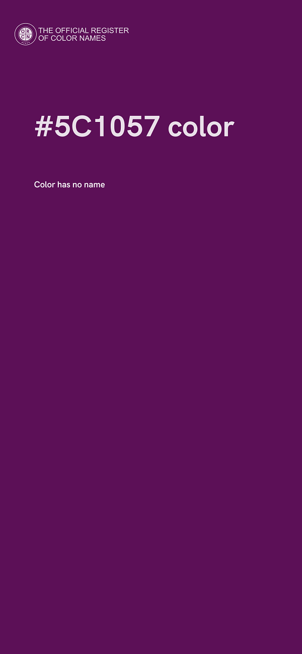 #5C1057 color image