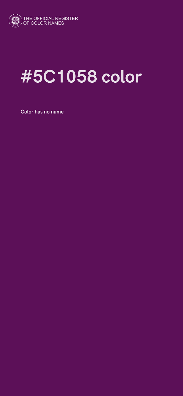 #5C1058 color image